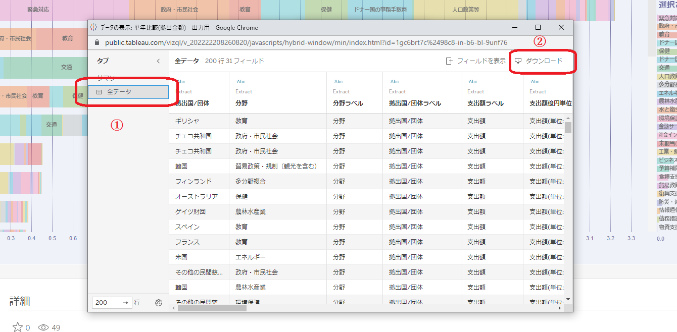 別画面_データダウンロードの全データ